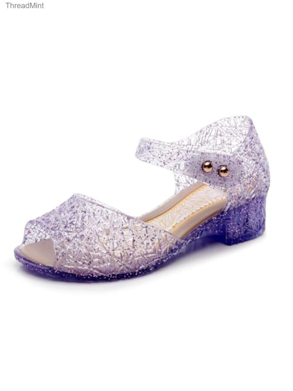 Girls Princess Jelly Sandals Water Beach Closed Toe Gladiator Summer Shoes